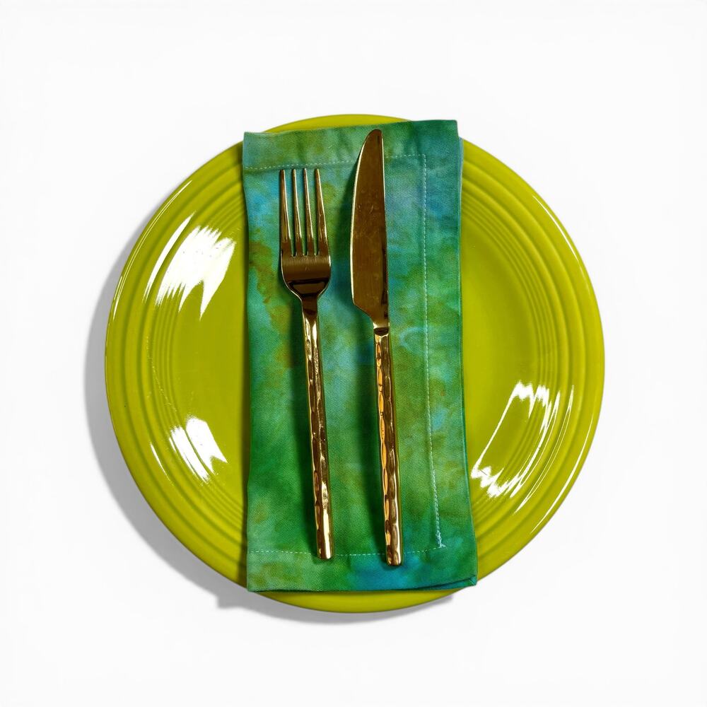 Hand Dyed Napkins 9.5" - Lush Forest